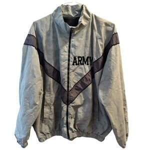 Army PT Windbreaker Zip Up Jacket Size Medium